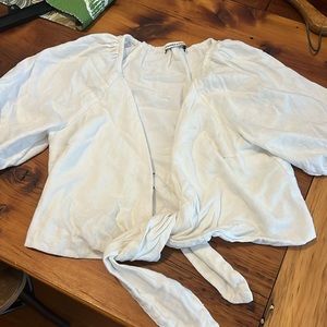 Abercrombie cotton crop blouse